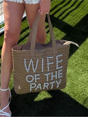 Untamed petals Wife of The Party tote bag